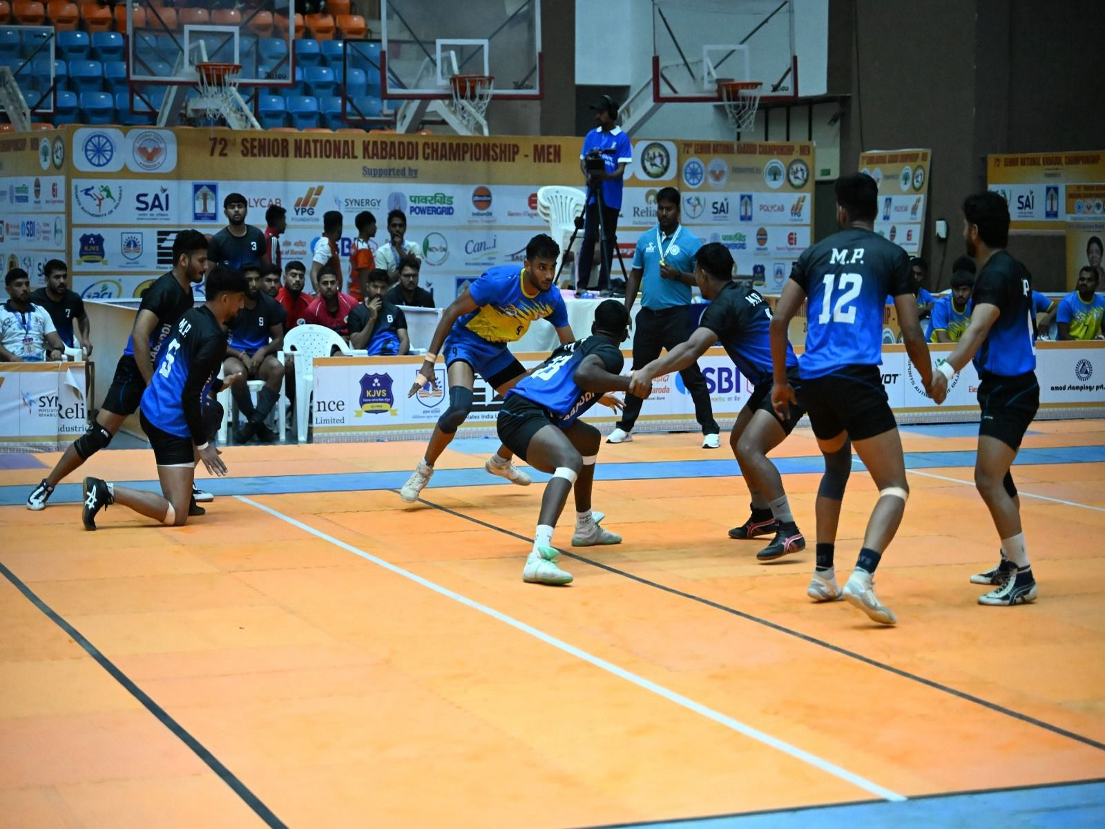 Kabaddi players in action (Photo: Senior Nationals Men's Kabaddi Championship)