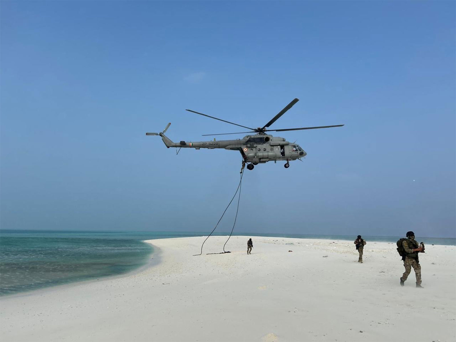  Southern Air Command conducts "Kalari Leap" in Lakshadweep (Photo/ X/ @IafSac)