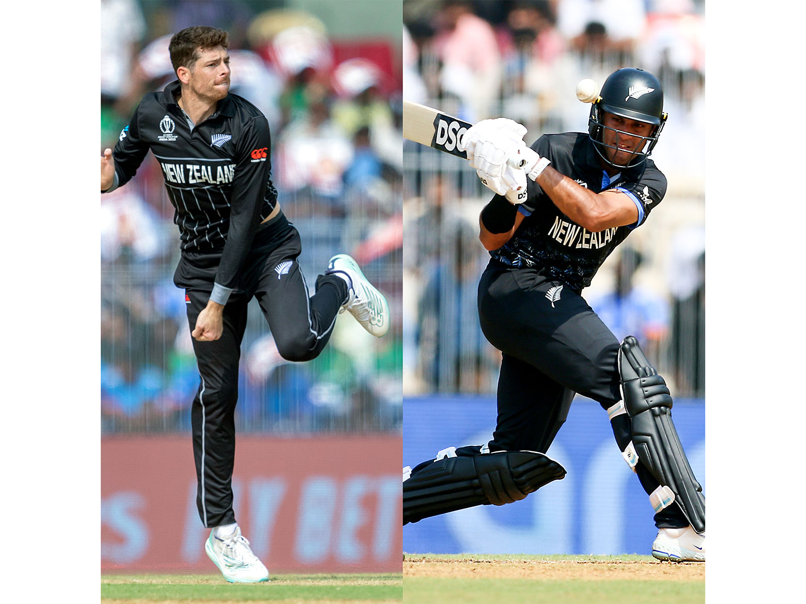 Mitchell Santner and Rachin Ravindra. (Photo: ANI)