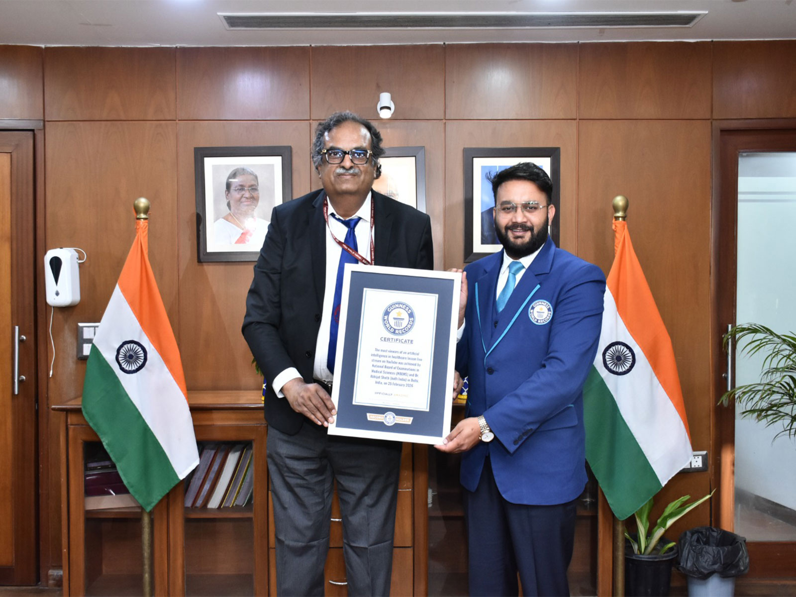 NBEMS achieves historic milestone by being officially recognised by Guinness World Records (Photo/PIB release)