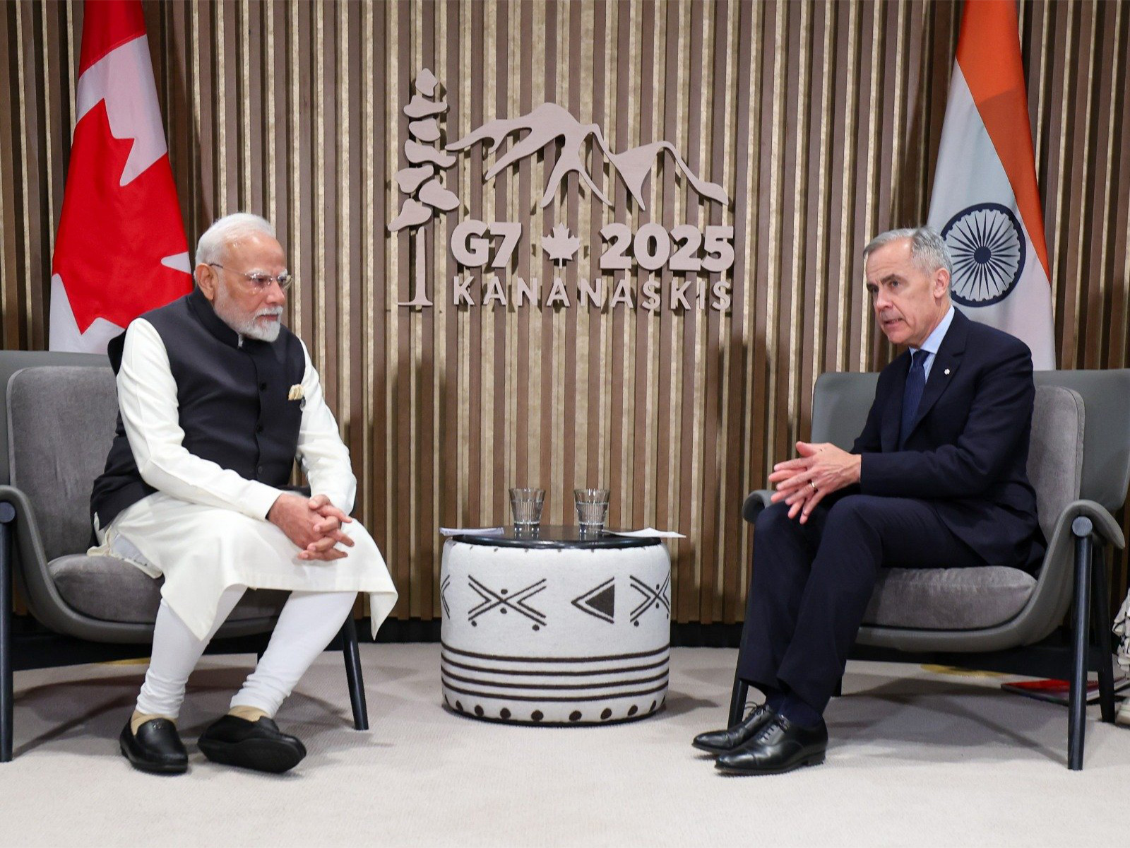  Prime Minister Narendra Modi with Canadian Prime Minister Mark Carney (Photo/X@narendramodi)