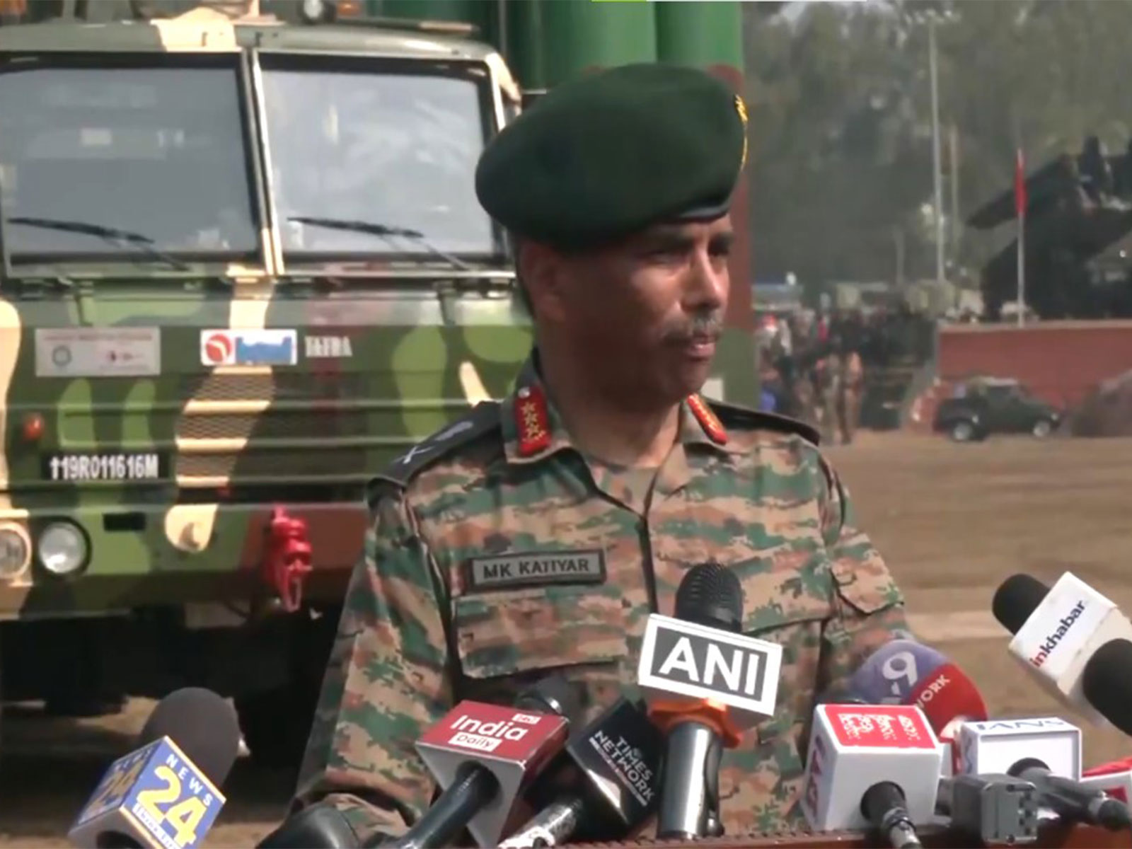 General Officer Commanding-in-Chief Western Command, Lieutenant General Manoj Kumar Katiyar (Photo/ANI) 