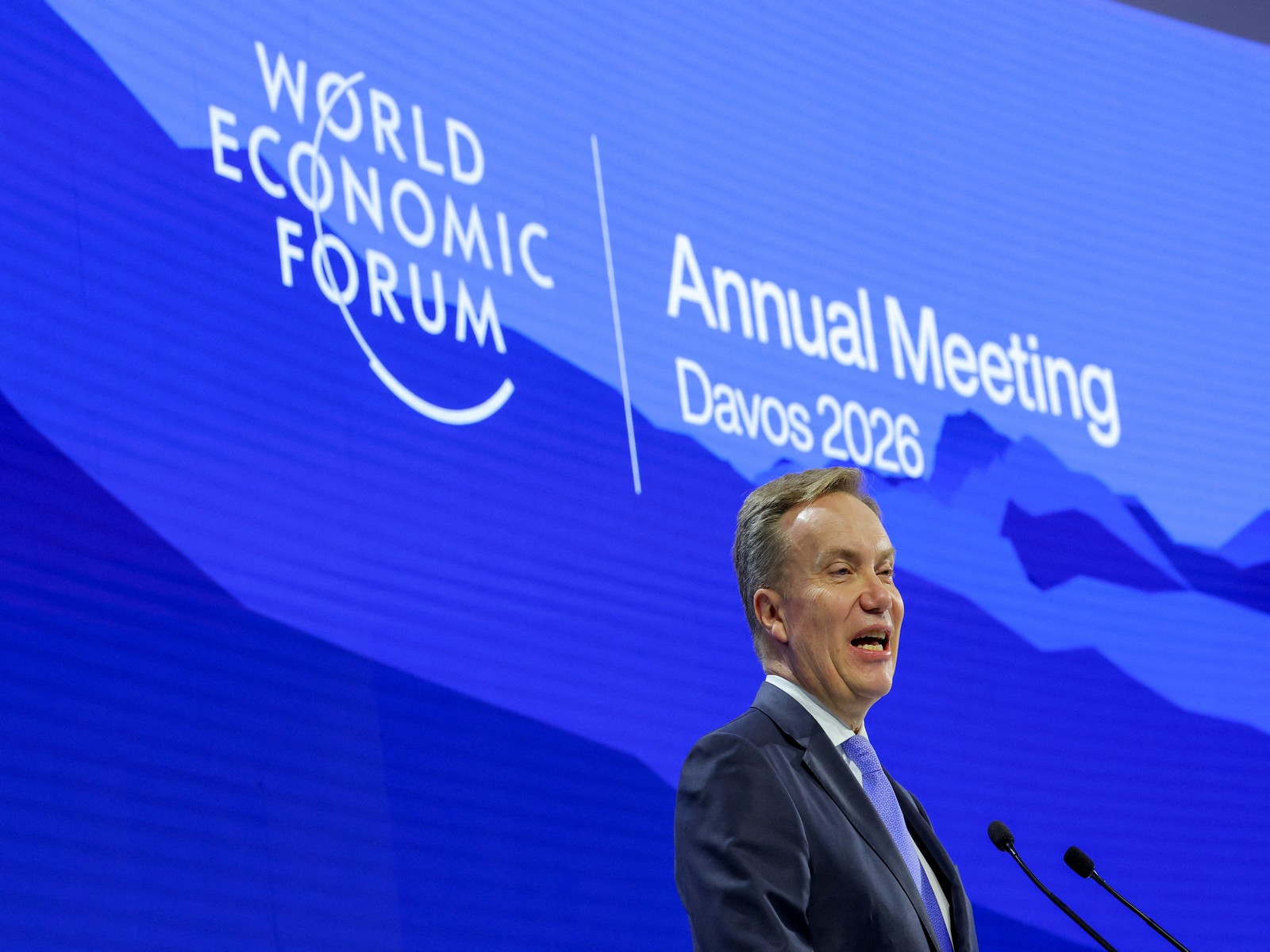Borge Brende, the chief executive of the World Economic Forum (Photo/Reuters)