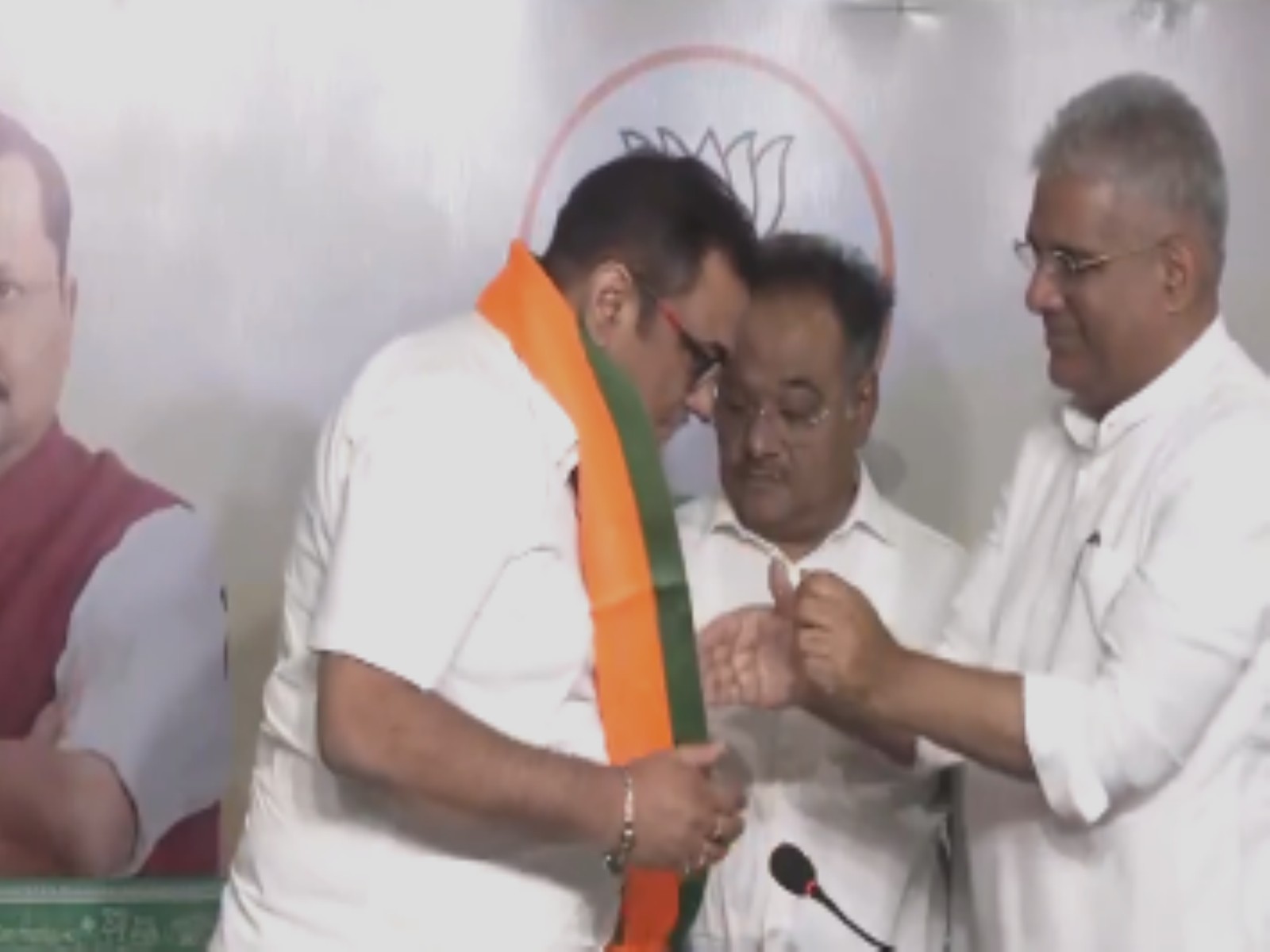 Bankim Chandra descendant Sumitra Chattopadhyay joins BJP(Photo/ANI)