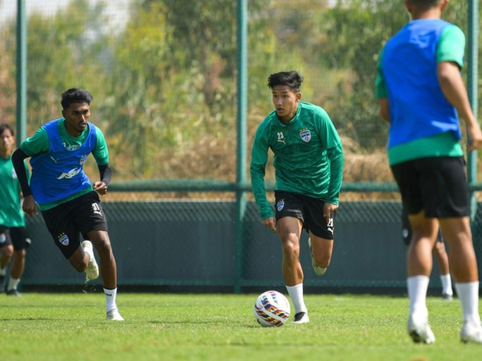Bengaluru FC players during a practice drill. (Photo/Bengaluru FC)