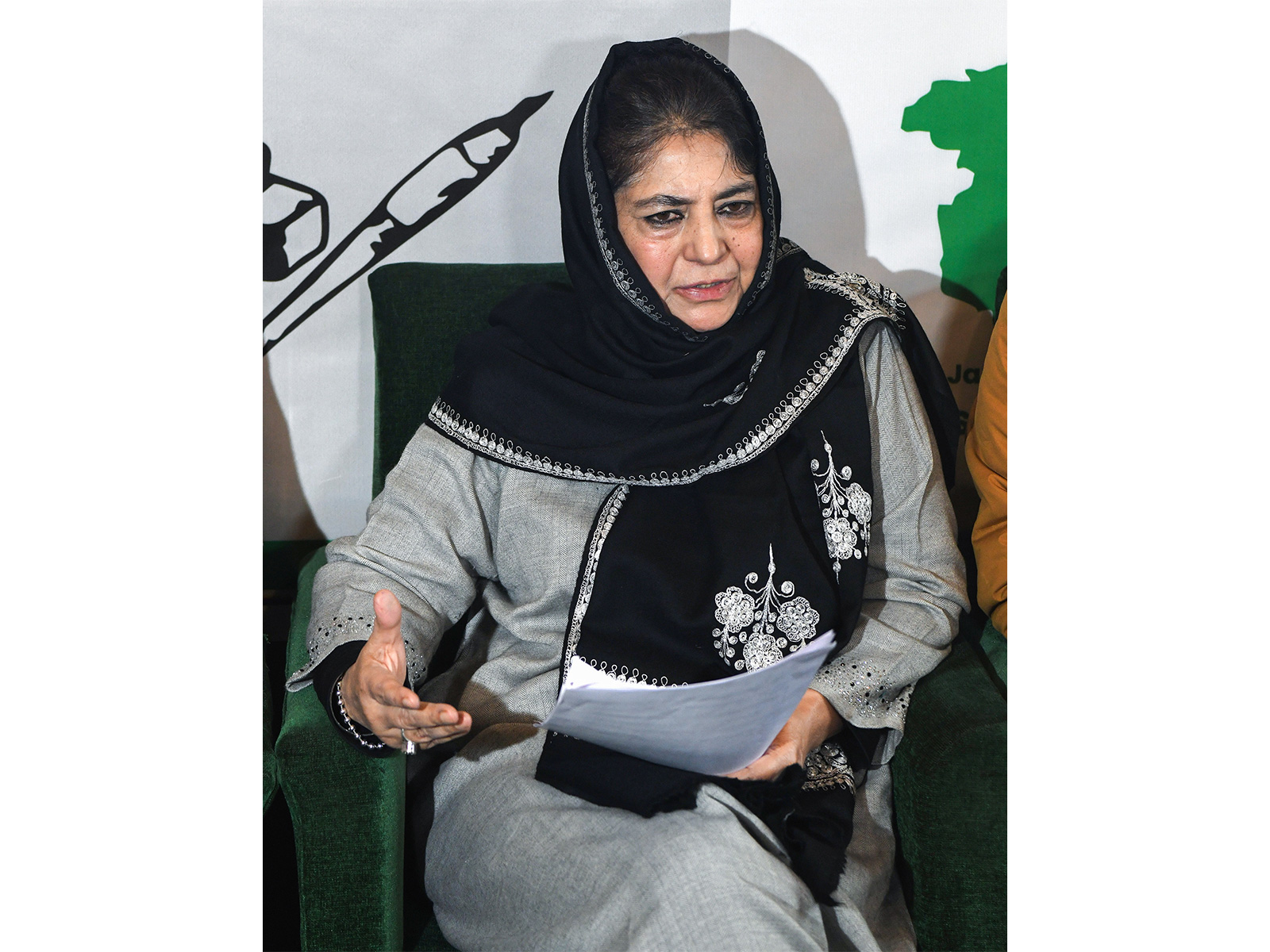  Peoples Democratic Party (PDP) chief Mehbooba Mufti (File Photo/ANI)