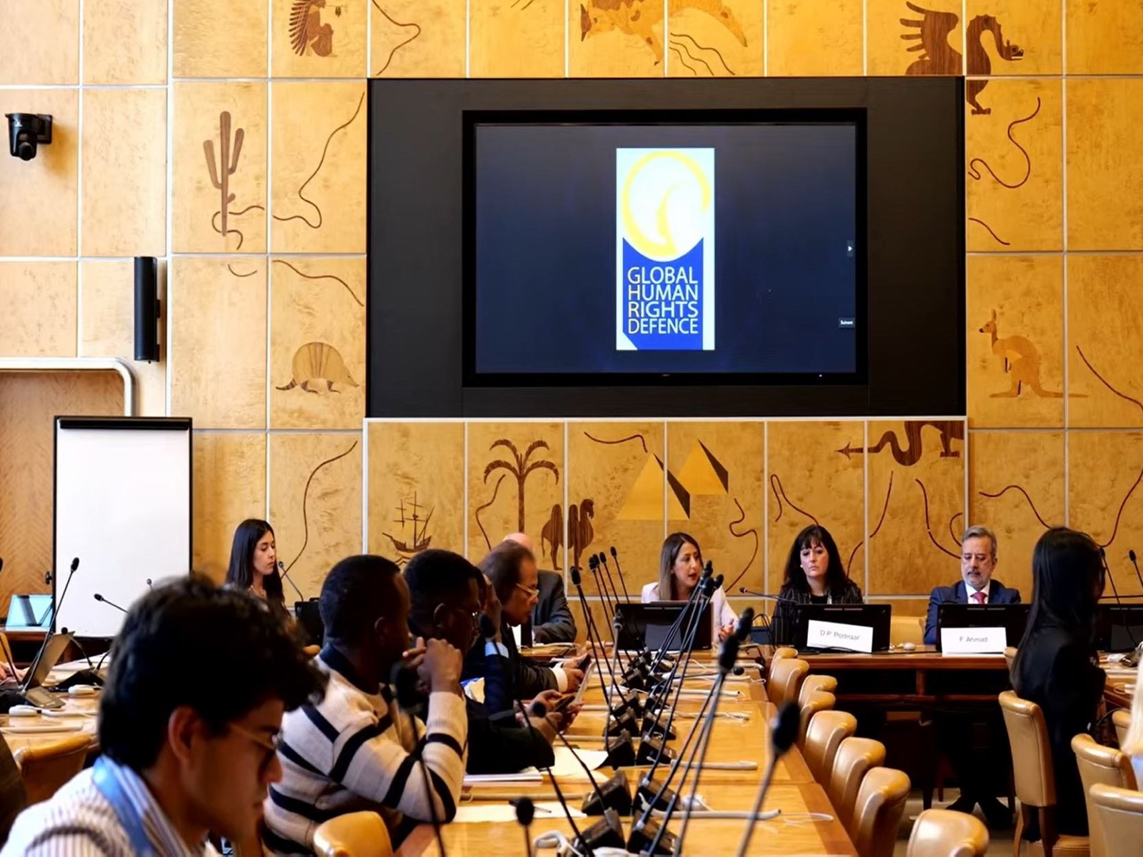 Dina Perla Portnaar, Author, Speaker and Humanist, addresses the side event on "Blasphemy Laws and the Persecution of Minorities in Asia" during the 61st UNHRC session in Geneva. (Image Source: Photo/YouTube)