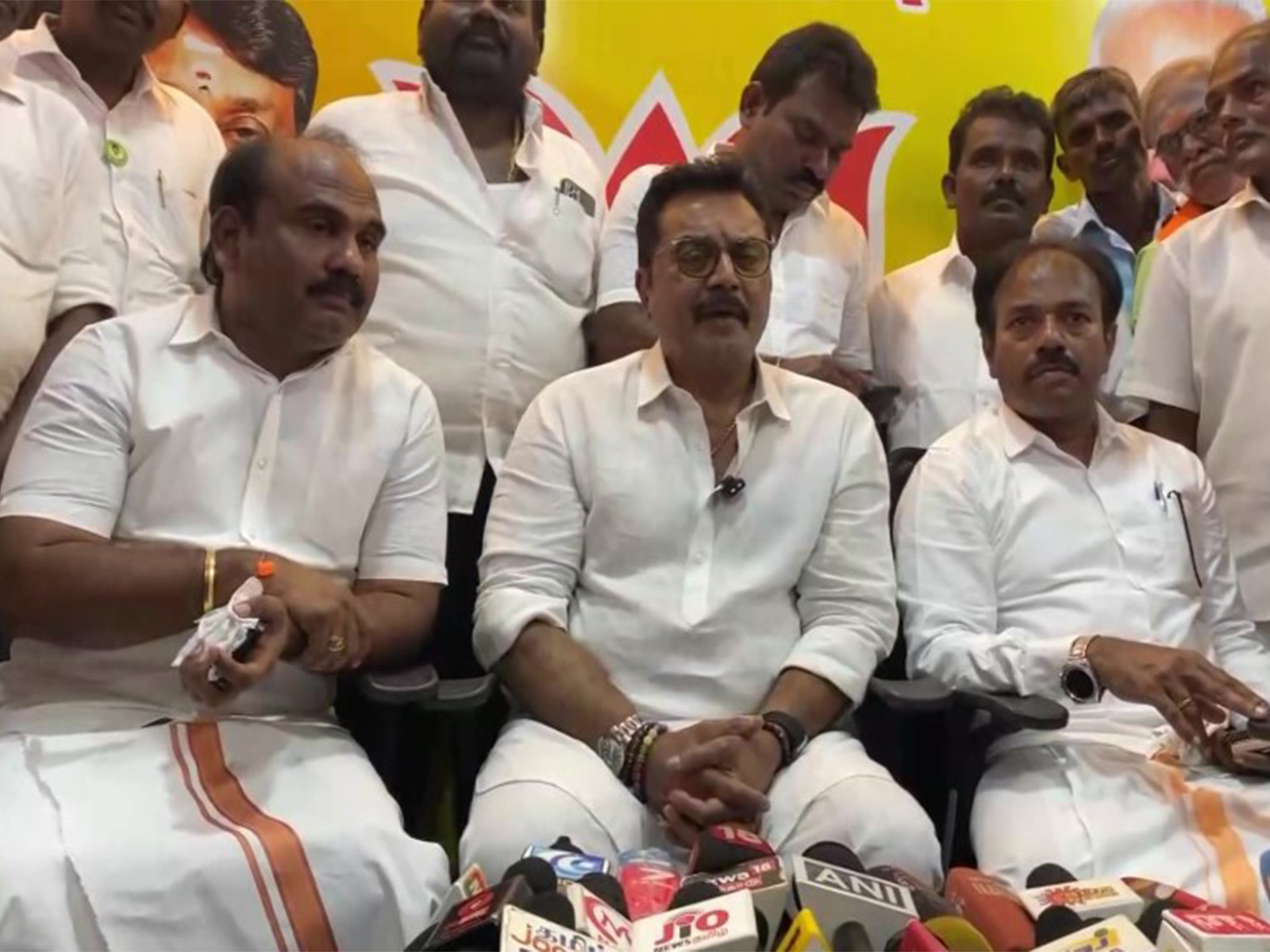  Bharatiya Janata Party (BJP) Tamil Nadu leader R Sarathkumar (Photo/ANI)