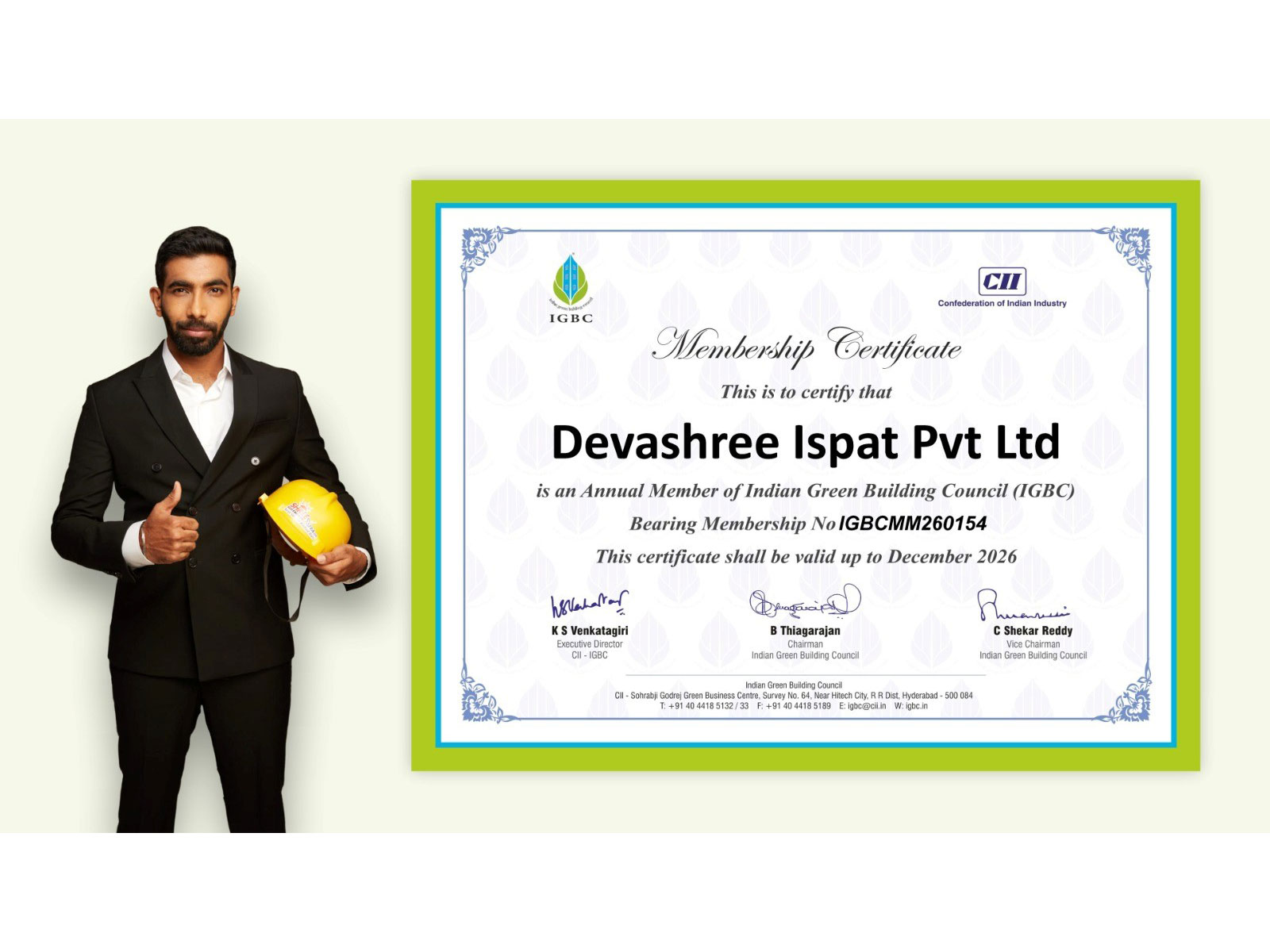 Shree TMT Joins Indian Green Building Council (IGBC), Reinforcing Its Commitment to Green Steel and Sustainable Construction