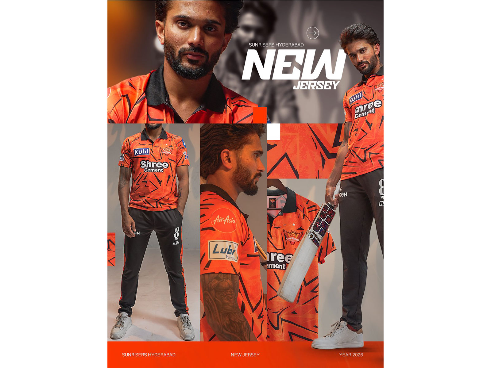 The new Sunrisers Hyderabad jersey. (Photo: @SunRisers X)