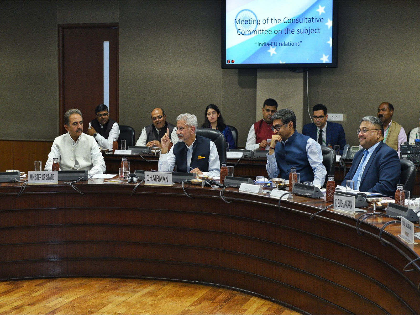 EAM Jaishankar chairs first consultative meeting on India-EU relations (Photo/X@DrSJaishankar)