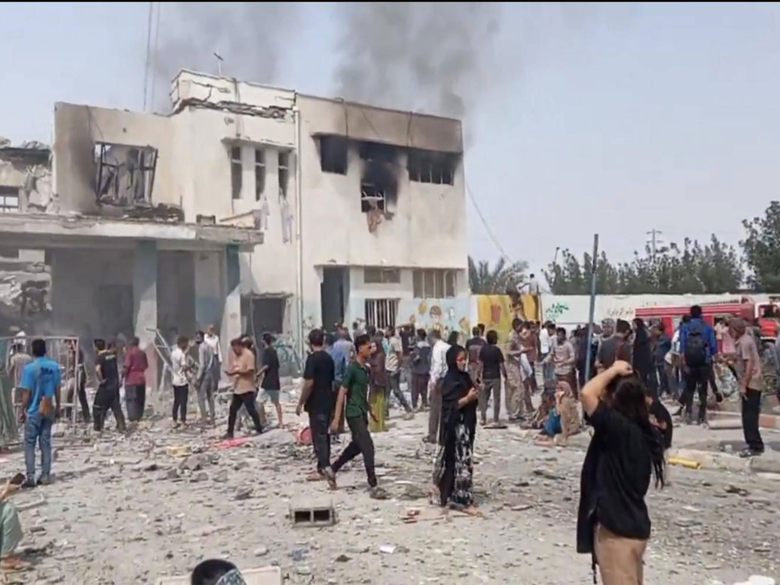 Visuals from the scene of the strikes (Photo/X@araghchi)