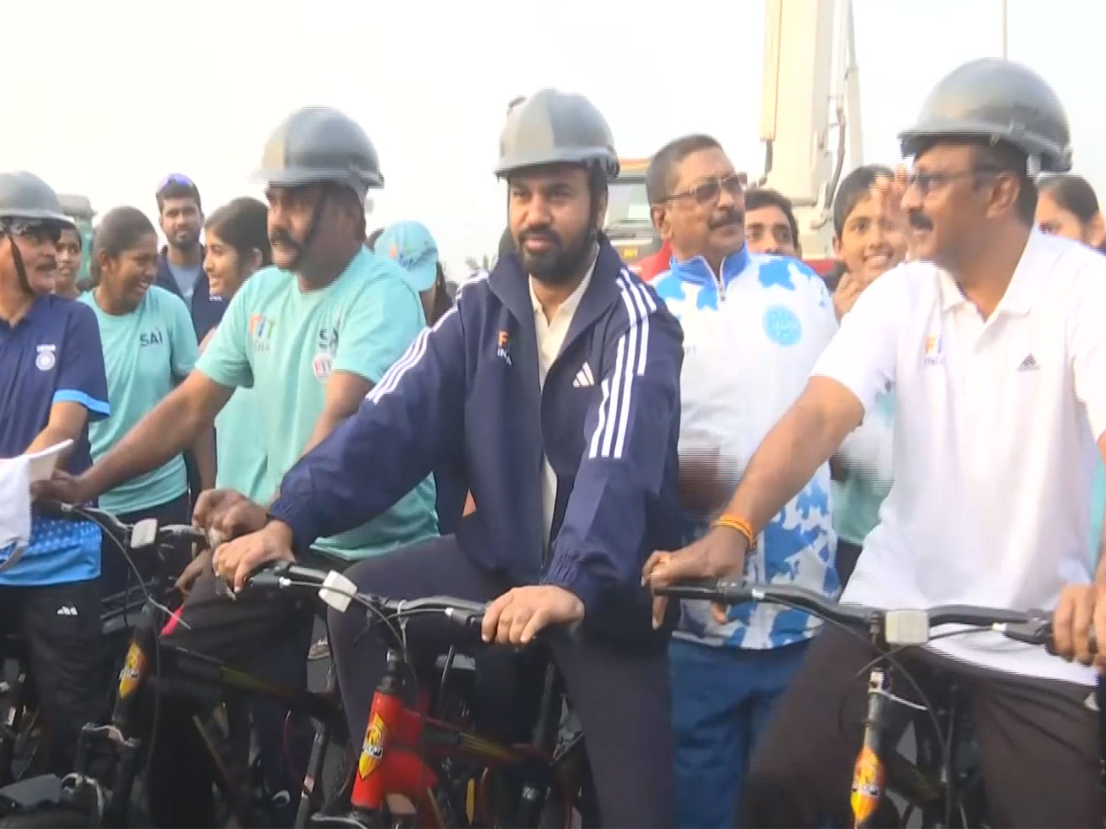 63rd edition of Fit India Sundays on Cycle (Photo: ANI)