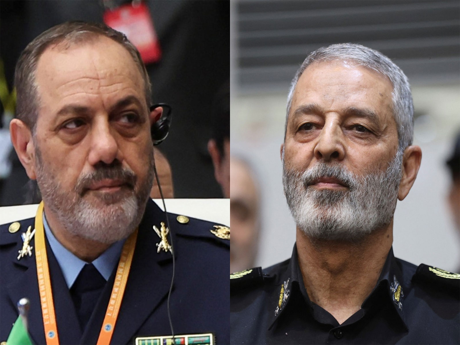  Iran's Defence Minister Aziz Nasirzadeh (left) and Chief of Staff of the Iranian Armed Forces, Abdolrahim Mousavi (right) (Photo/ Reuters)