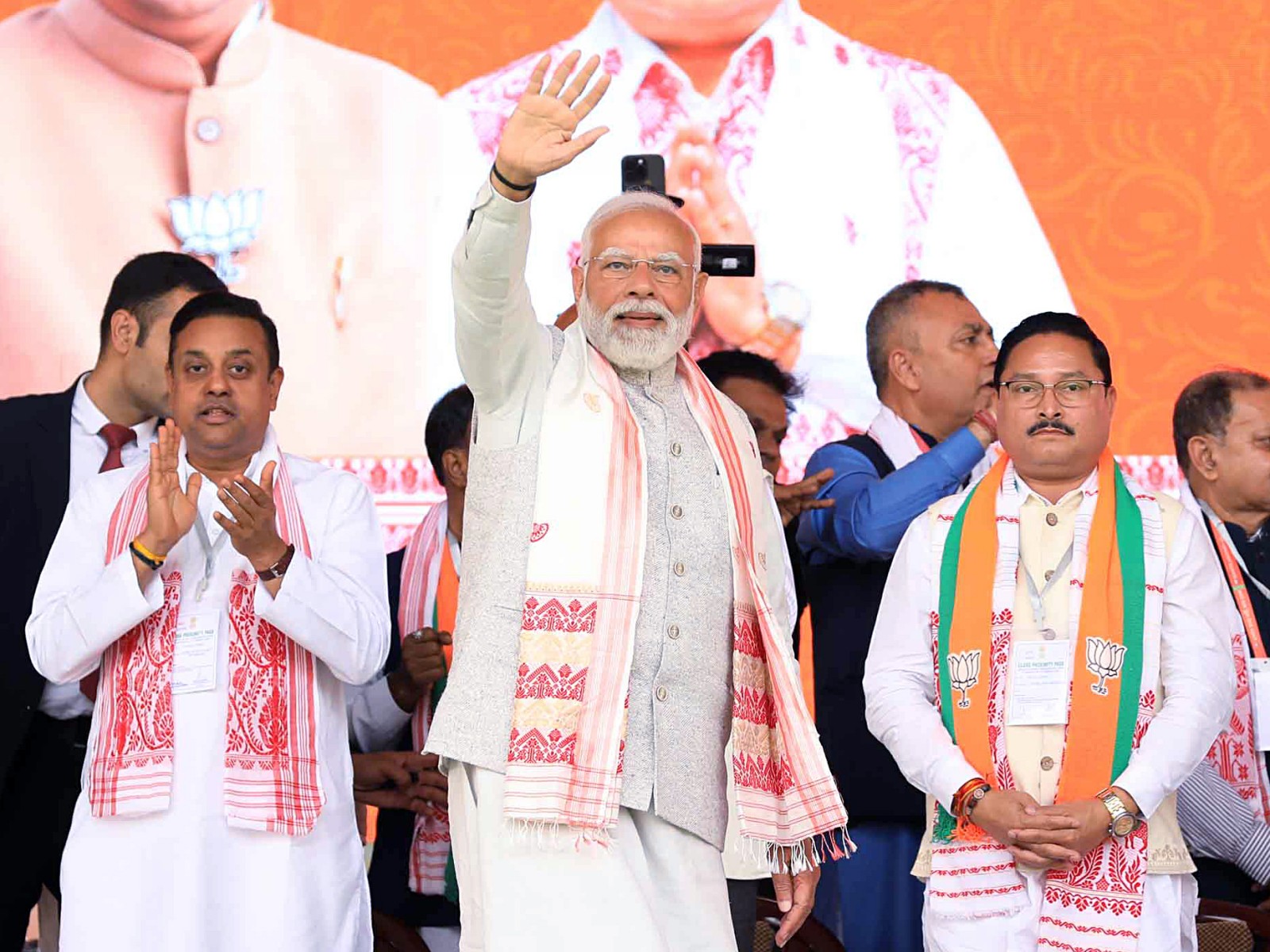 Prime Minister Narendra Modi in Assam (Photo/ANI)