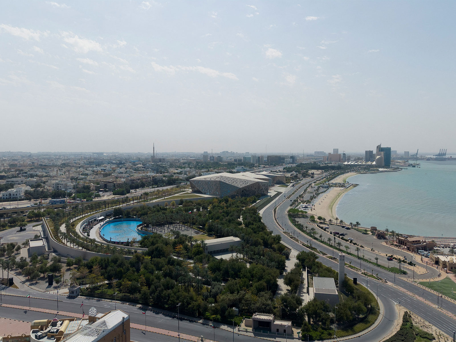 A drone view of Kuwait City, in the aftermath of strikes by Israel and the US on Iran, in Kuwait on February 28, 2026. (Photo/Reuters)