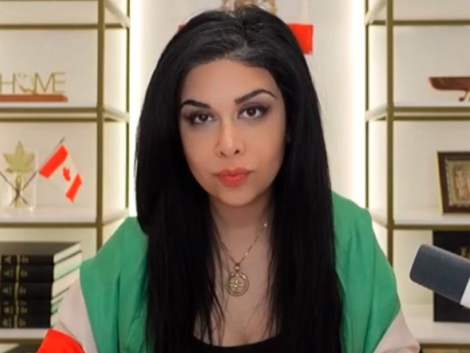 Exiled Iranian activist Goldie Ghamari  (Photo/ANI)