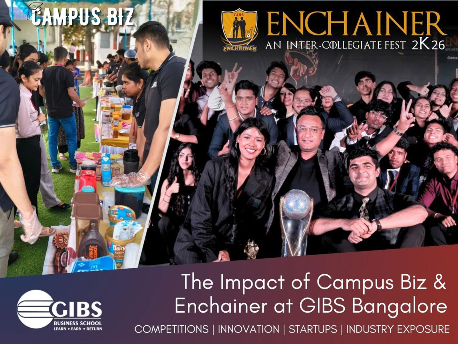 GIBS Bangalore Successfully Concludes Enchainer 2K26, Bringing Together 500+ Participants for a Grand Management Fest and Campus Biz Entrepreneurship