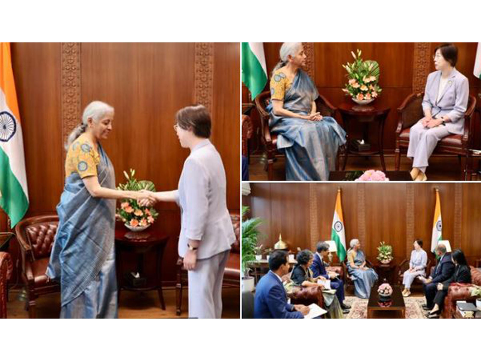 Finance Minister Nirmala Sitharaman met Zou Jiayi, New President  Asian Infrastructure Investment Bank (AIIB) (Image: X/@FinMinIndia)