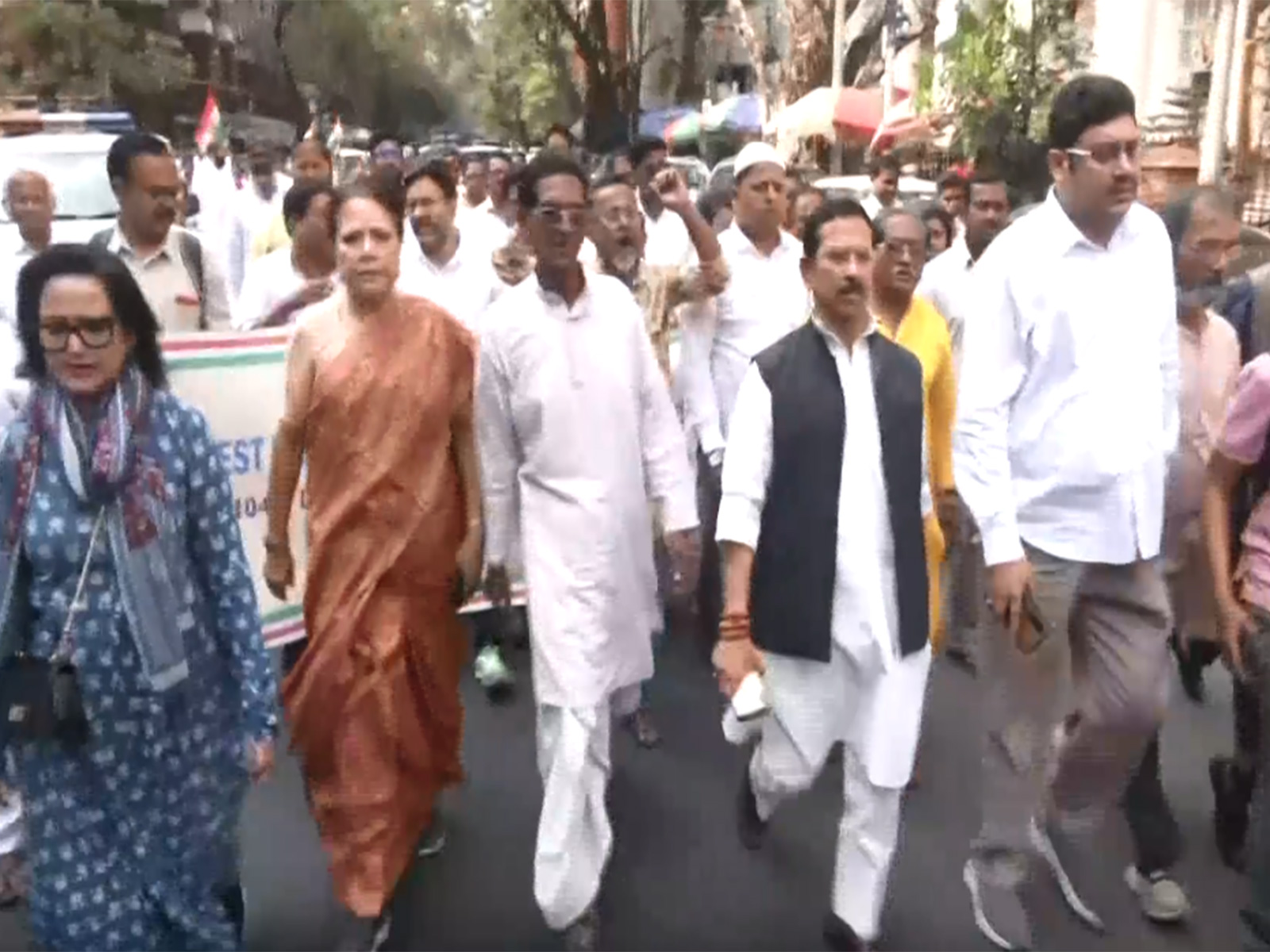 Congress holds protest march against SIR in West Bengal (Photo/ANI)