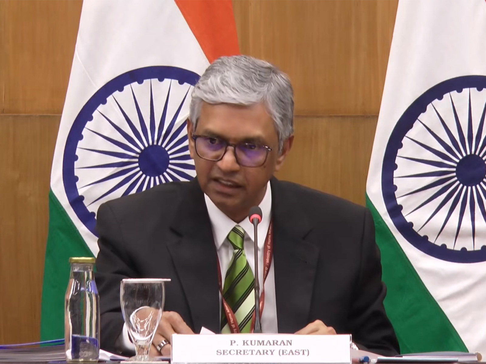 P Kumaran, Ministry of External Affairs Secretary (East) (Photo: YouTube@ Ministry of External Affairs, India)