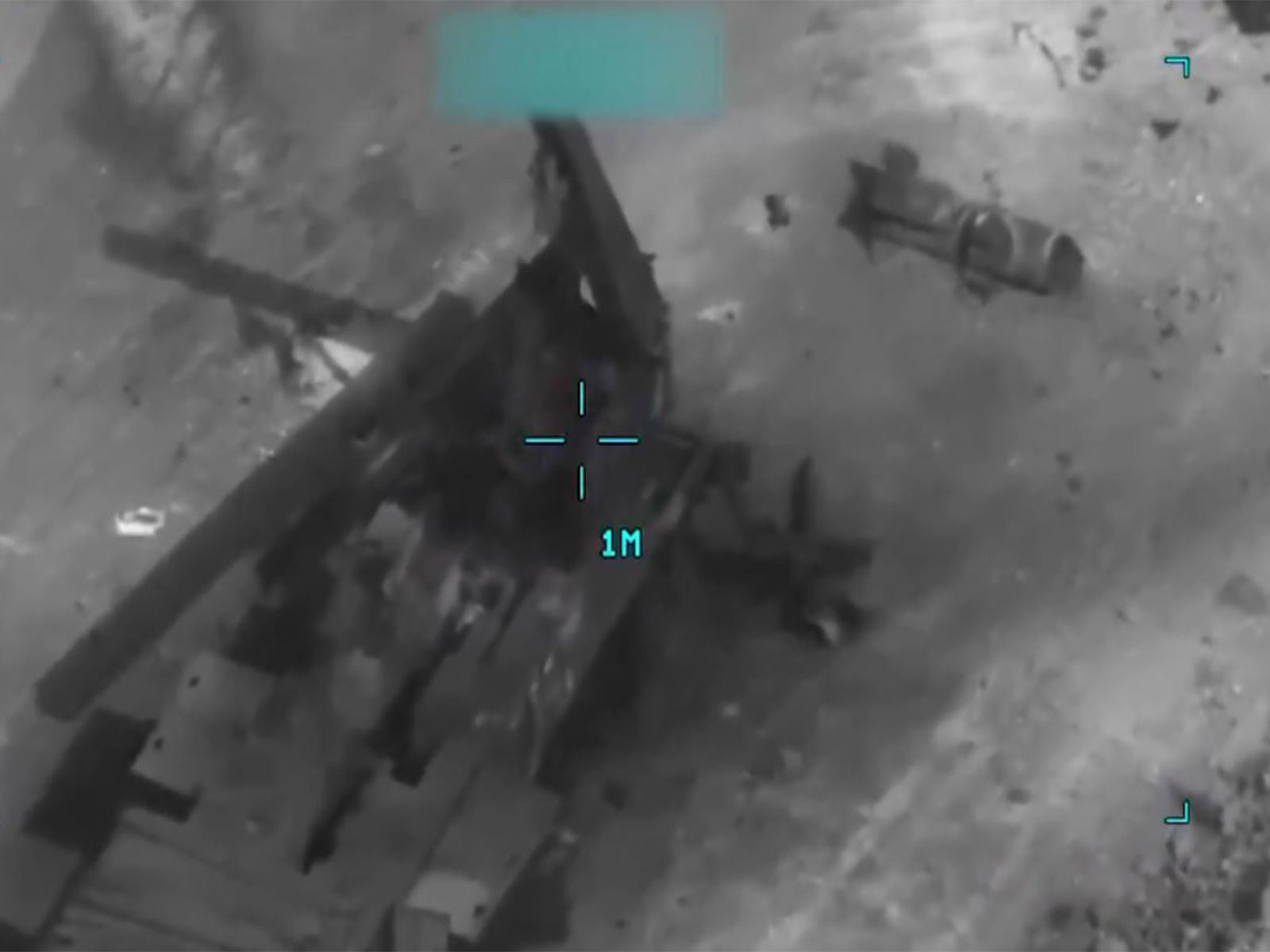 Drone Images of a strike on an Iranian asset by US Forces (File Photo/CENTCOM)