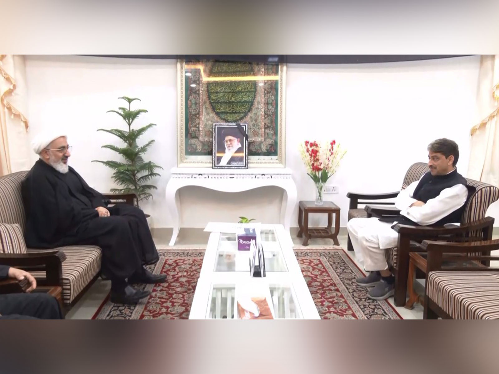 Congress MP Imran Masood meets Khamenei's representative in India (Photo: ANI)  