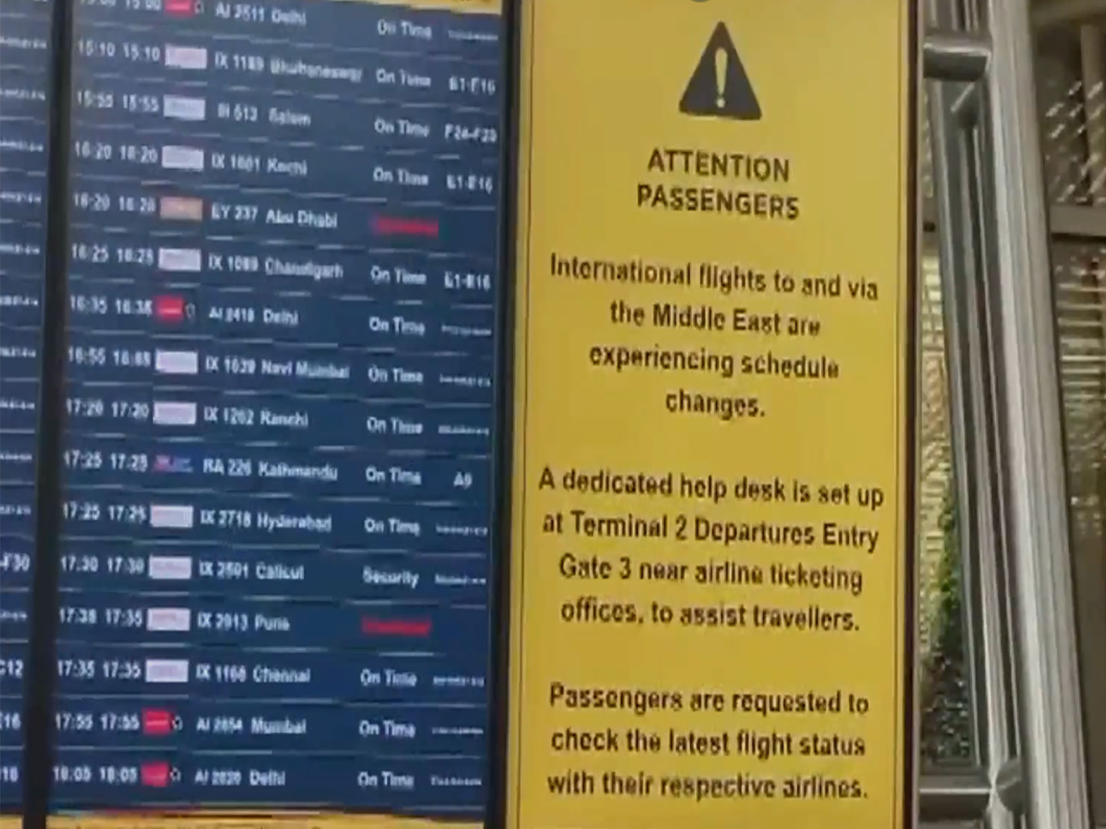 Visuals from Bengaluru Airport (photo/ANI)