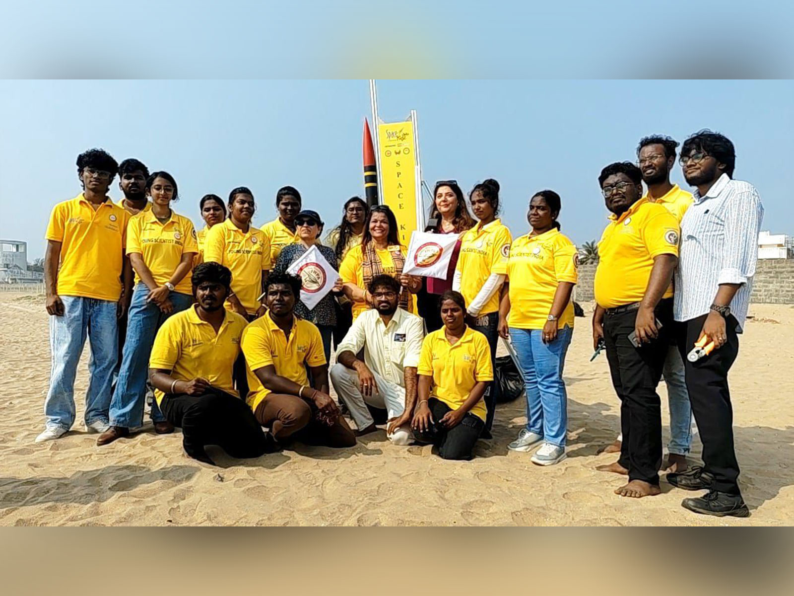 Space Kidz India at Uthandi Beach in Chennai (Photo/ANI)