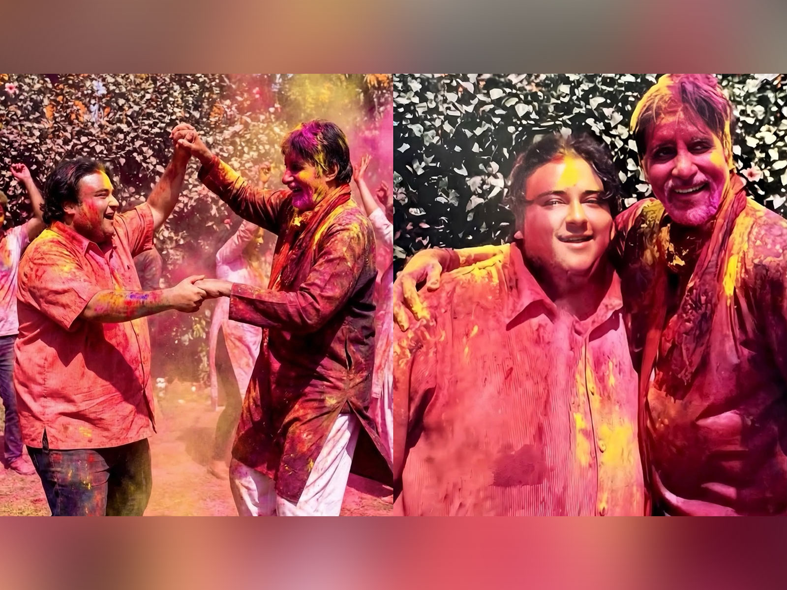 Adnan Sami drops Holi pictures with Big B (Photo/Instagram@adnansamiworld)