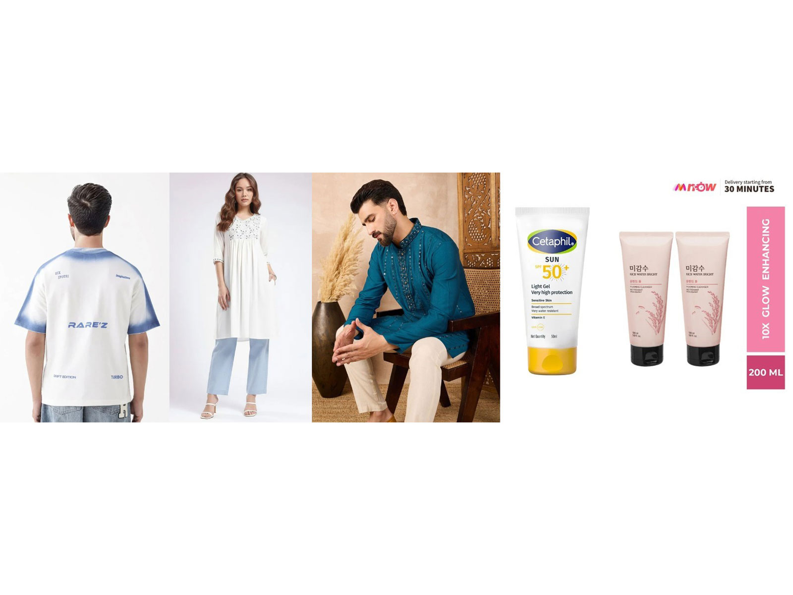 From Colour Play to After-Party Style, Holi looks from Myntra's M-Now that keep up with every plan