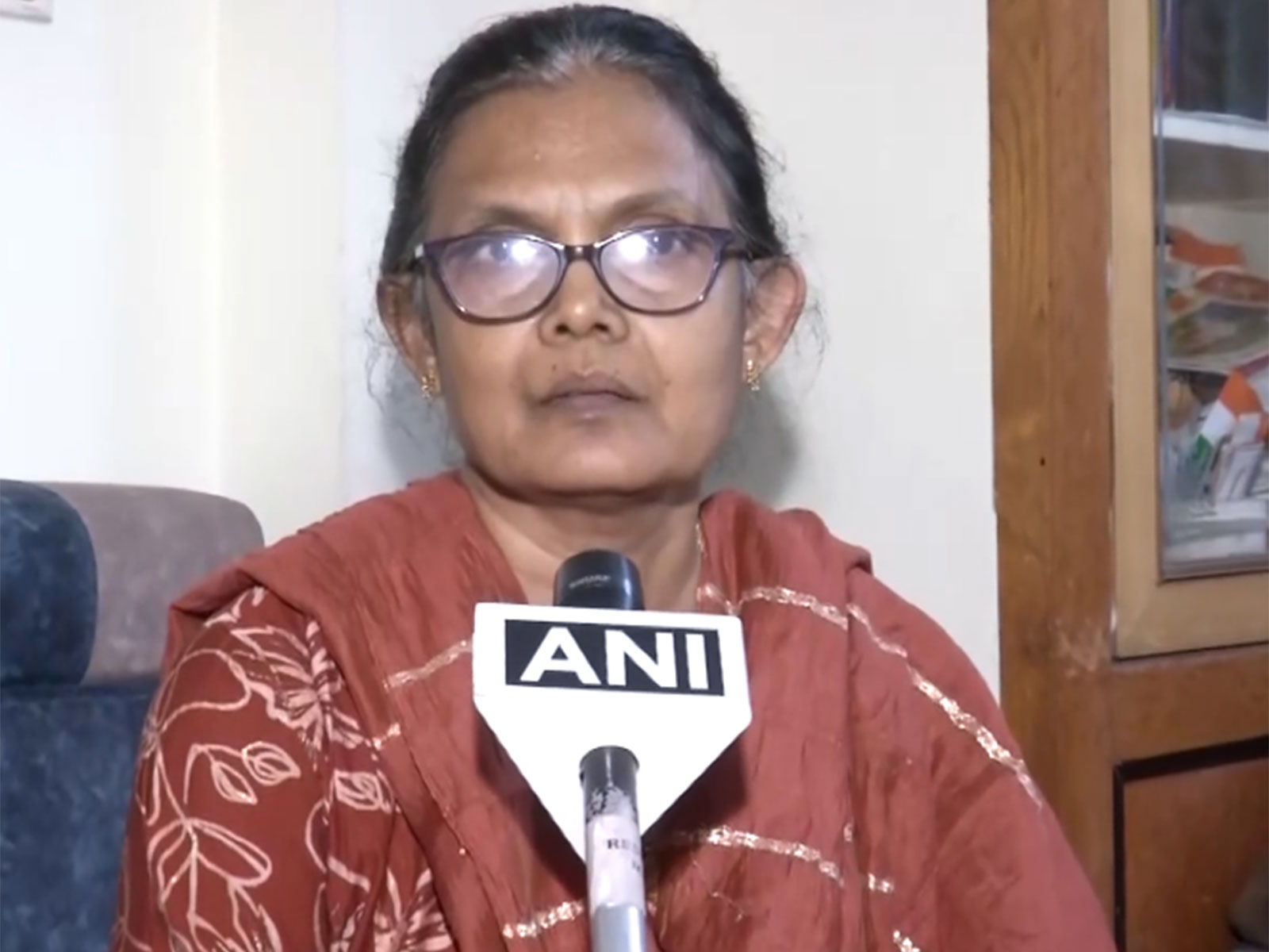 Hanna Elizabeth, wife of a stranded tourist in Bahrain (Photo/ANI)