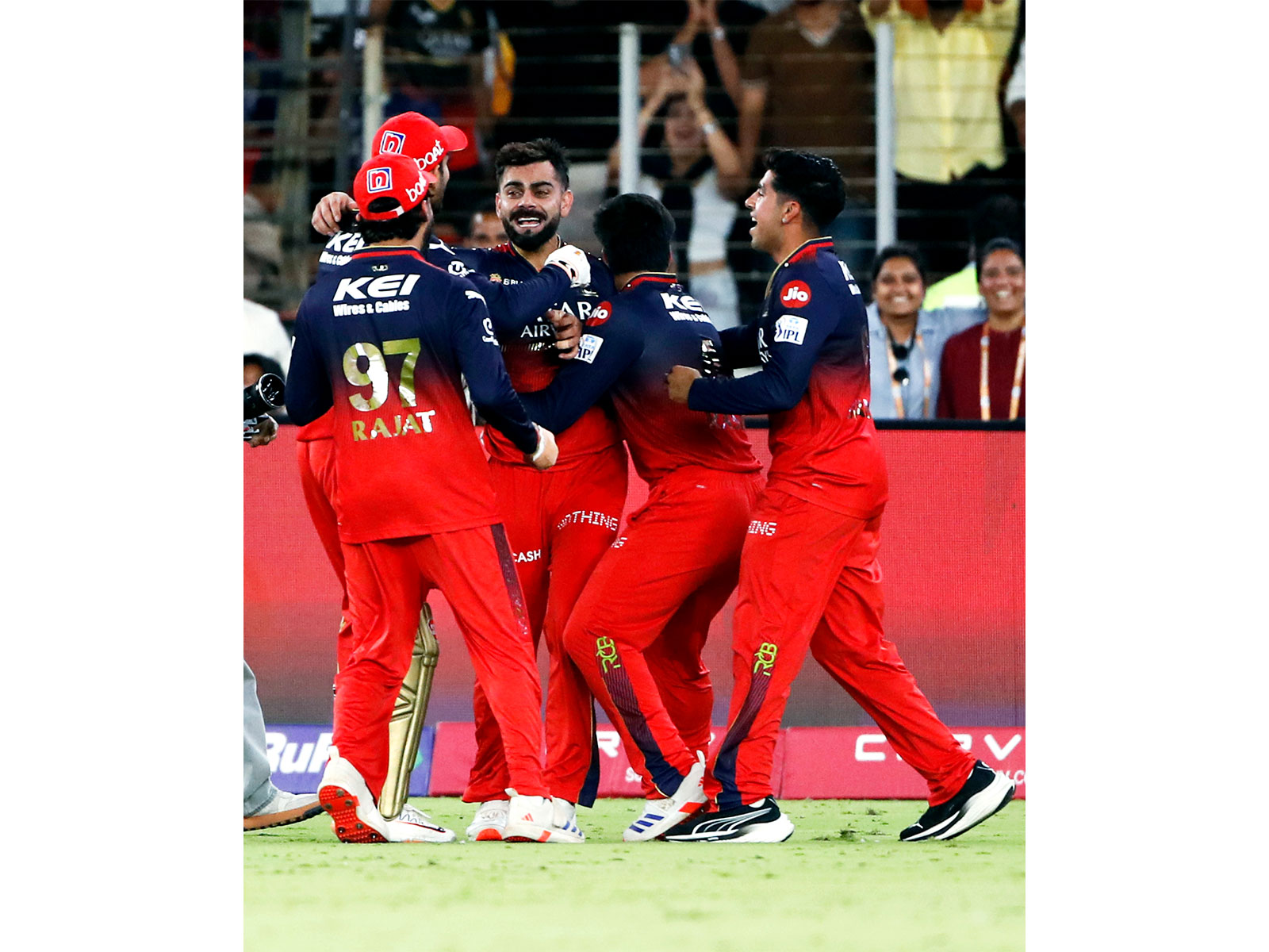 RCB players celebrating IPL 2025 final win (Photo: ANI)