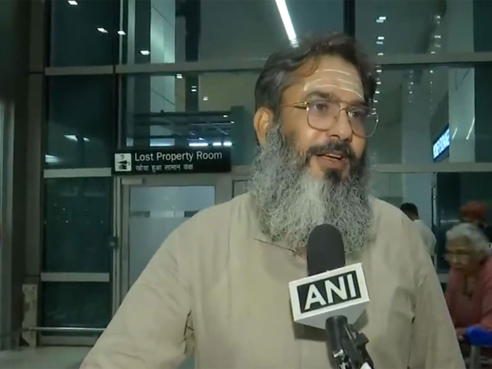 A passenger at the IGI Airport Delhi (Photo/ANI)