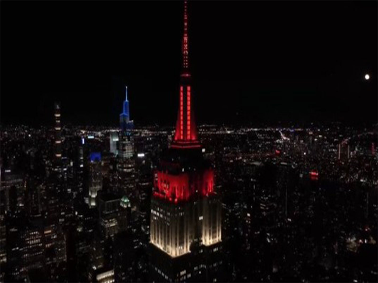 Empire State Building lit in FIFA 2026 host nations' colours (Photo: X/ @CanadaNY)
