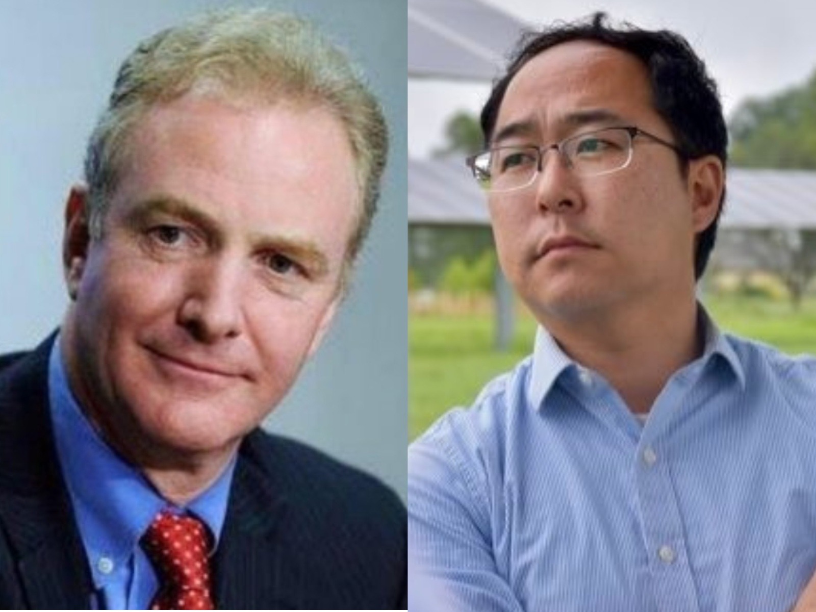 Left: Senator Chris Van Hollen and Right: Senator Andy Kim (Photo/X Accounts)