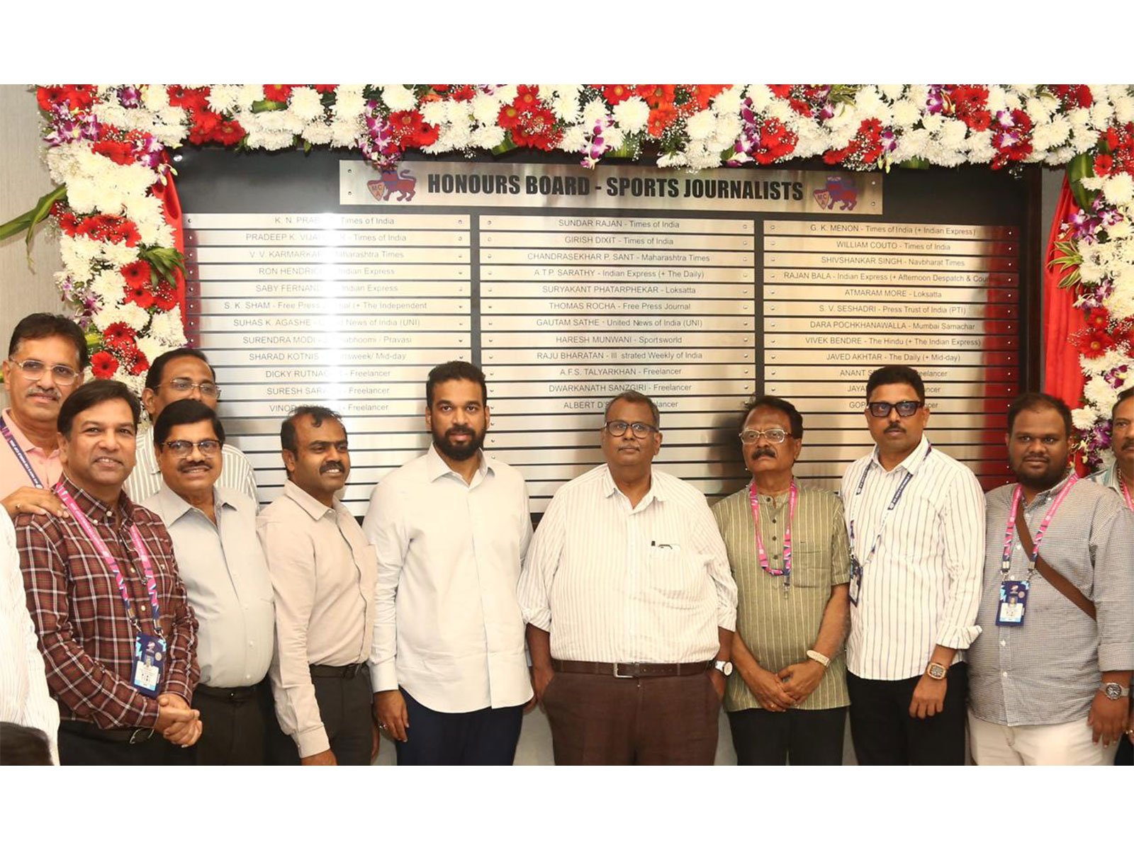 MCA pays tribute to Mumbai's sports journalists. (Photo/MCA)