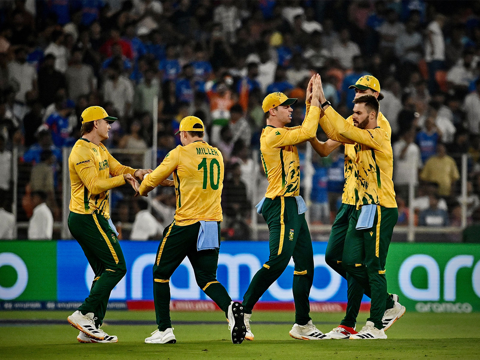 South Africa team celebrating (Photo: ANI)