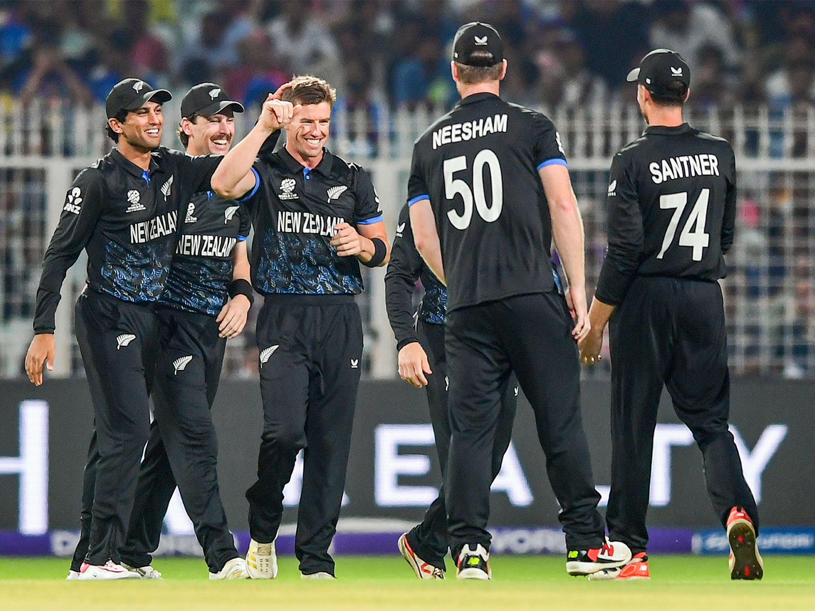 New Zealand players celebrating (Photo: ANI)