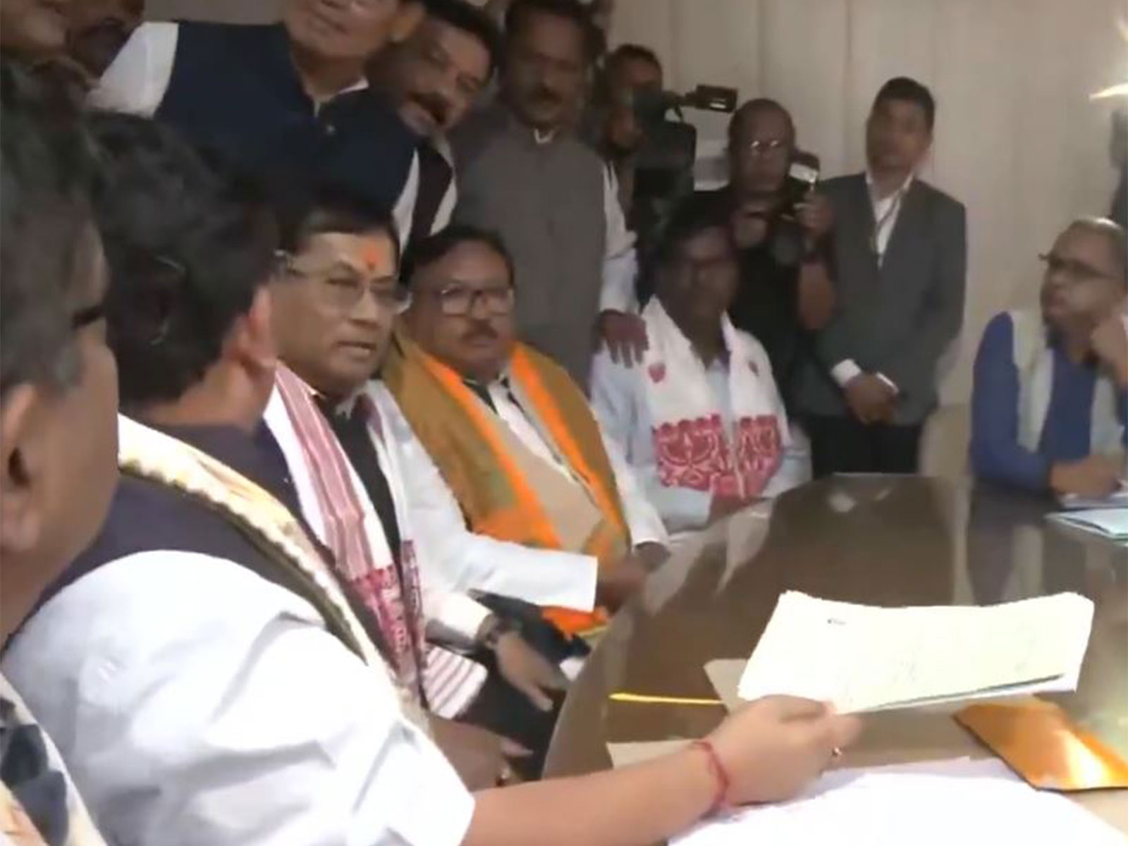 Assam NDA candidates file nominations for Rajya Sabha polls (Photo/ANI)