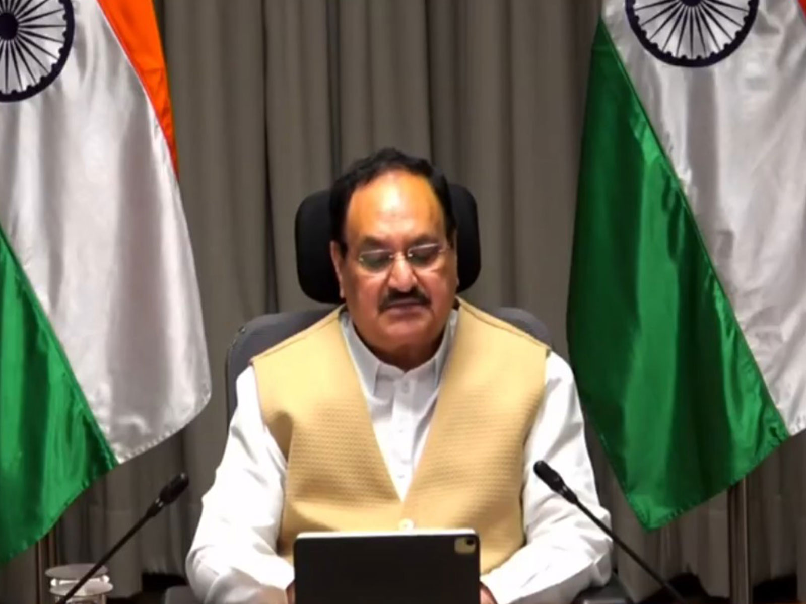 Union Health Minister JP Nadda (Photo/Youtube/WHO)