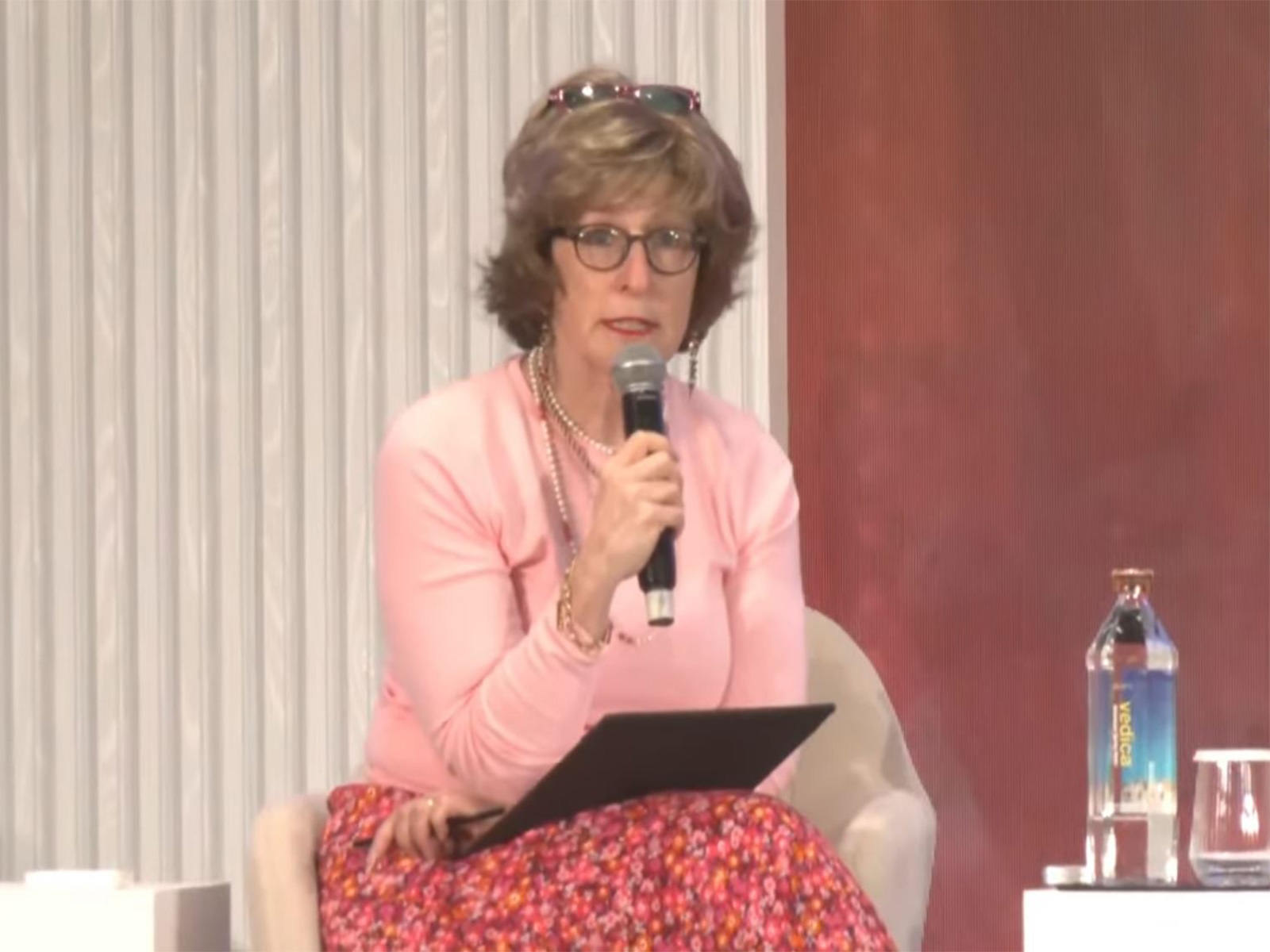 Bonnie Glick, Adjunct Senior Fellow at the Foundation for Defence of Democracies, speaks during the Raisina Dialogue 2026 session 'Beyond Strategic Ambiguity: Rethinking Deterrence in the Taiwan Strait' in New Delhi. (Photo/ANI)