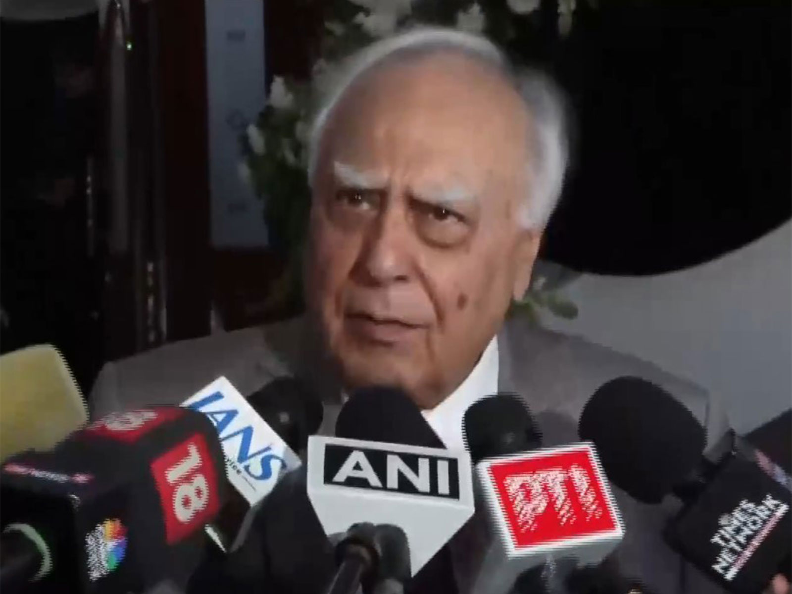 Rajya Sabha MP Kapil Sibal after attending Ayatollah Khamenei's condolence meeting (Photo/ANI) 