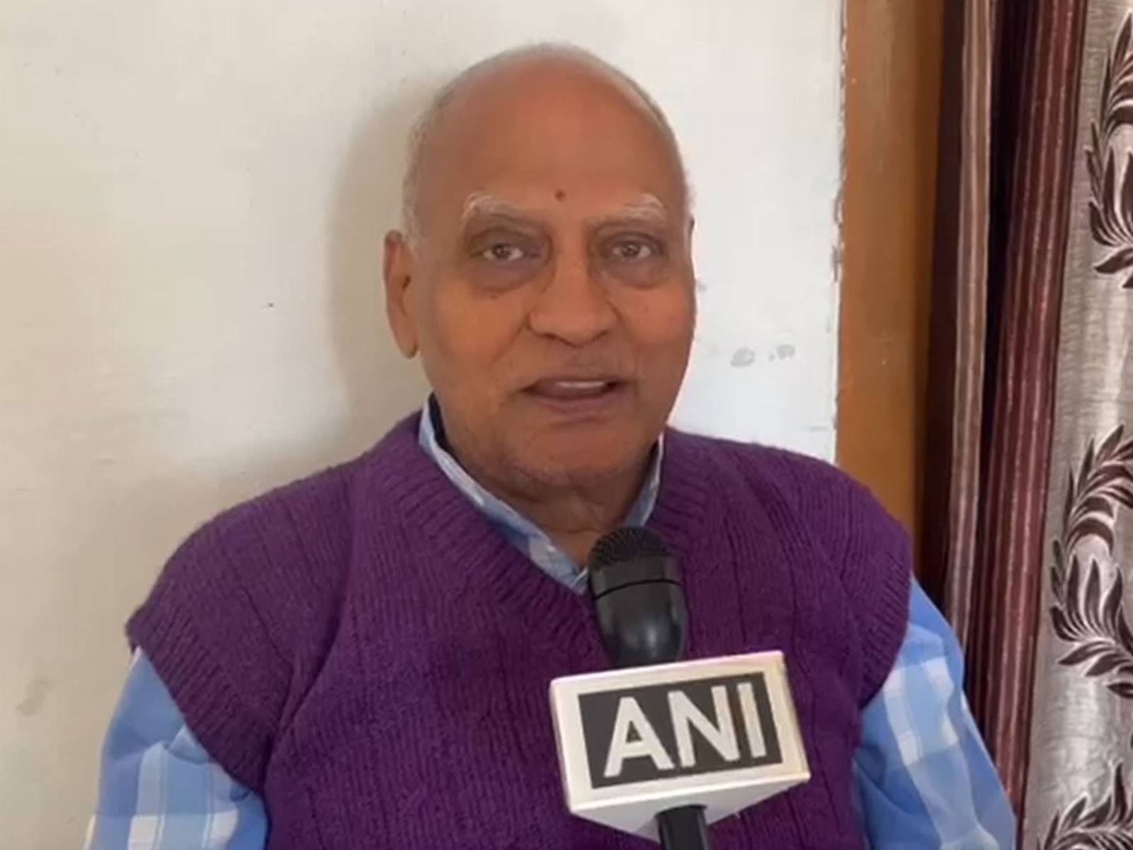 Ishan Kishan's grandfather, Anurag Pandey (Photo/ANI)