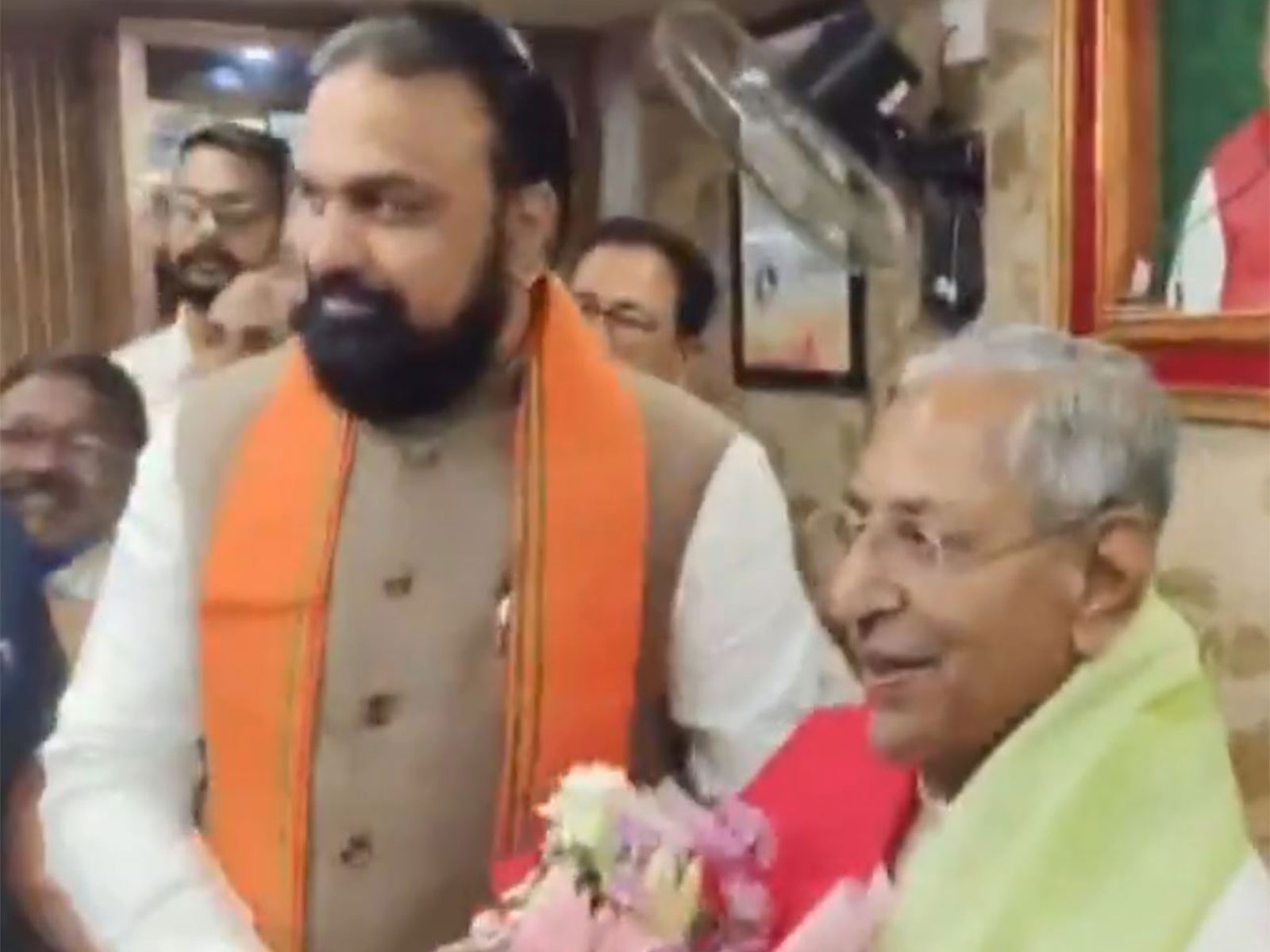 Bihar Deputy CM Samrat Choudhary with Nand Kishore Yadav (Photo/ANI)