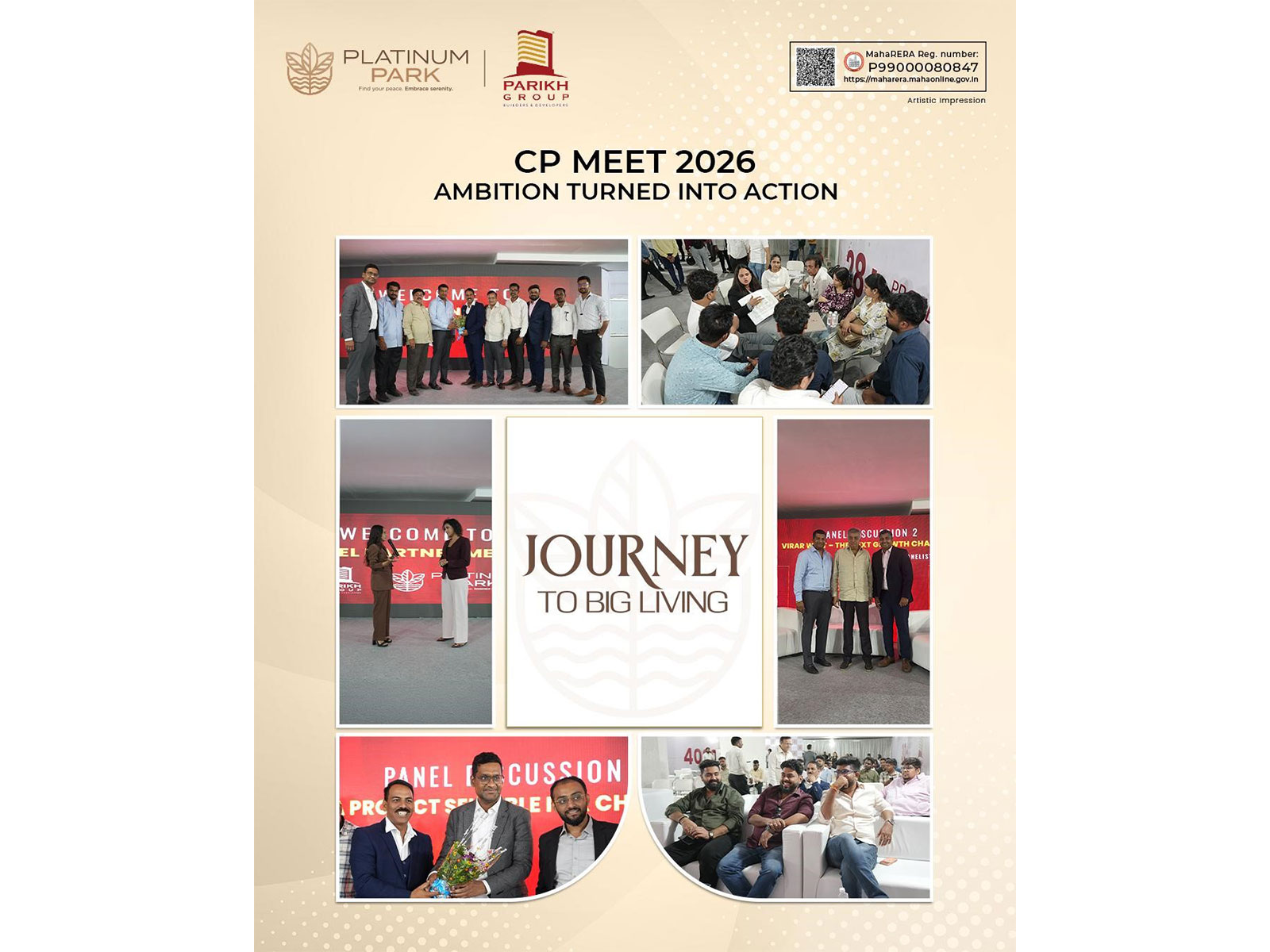 Parikh Group launches 'Platinum Park - Journey to Big Living' in Virar West; hosts Industry Panel on Buyer Behaviour in Vasai-Virar