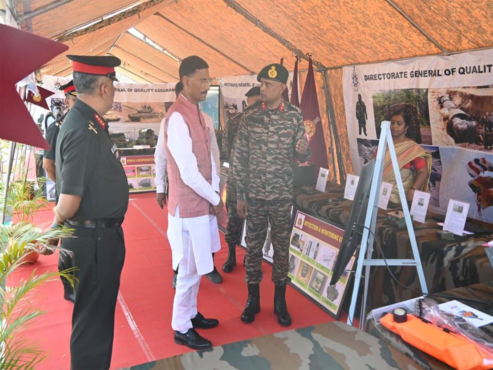 Union MoS Sanjay Seth attends Exercise Sanyukt Kavach in Pune (Photo/ANI)
