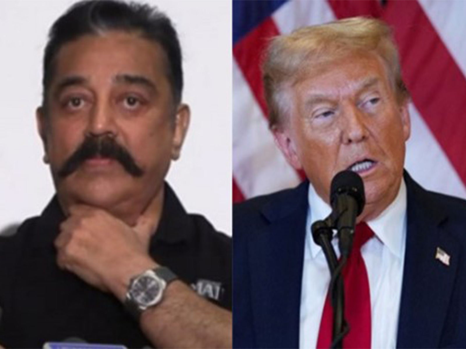 Kamal Hassan, Donald Trump (Photo/ANI, Reuters)
