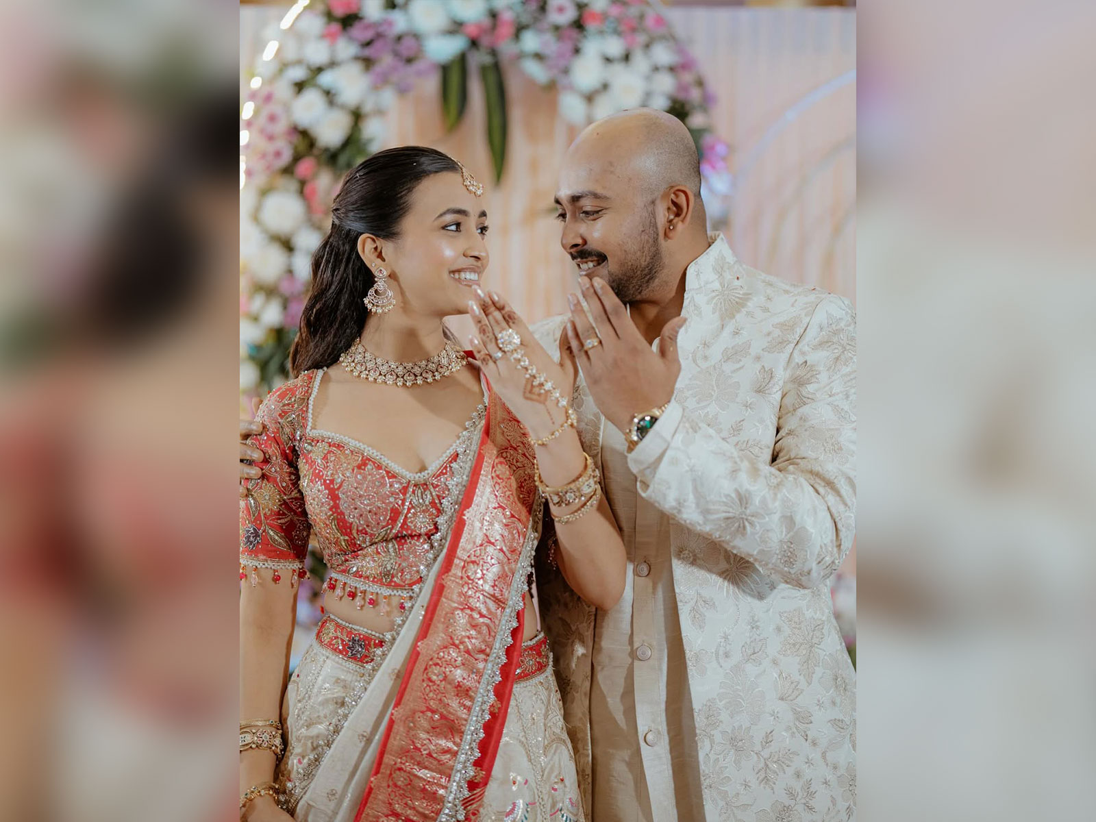 Cricketer Prithvi Shaw with his fiance (Image source: Instagram handle of Prithvi)