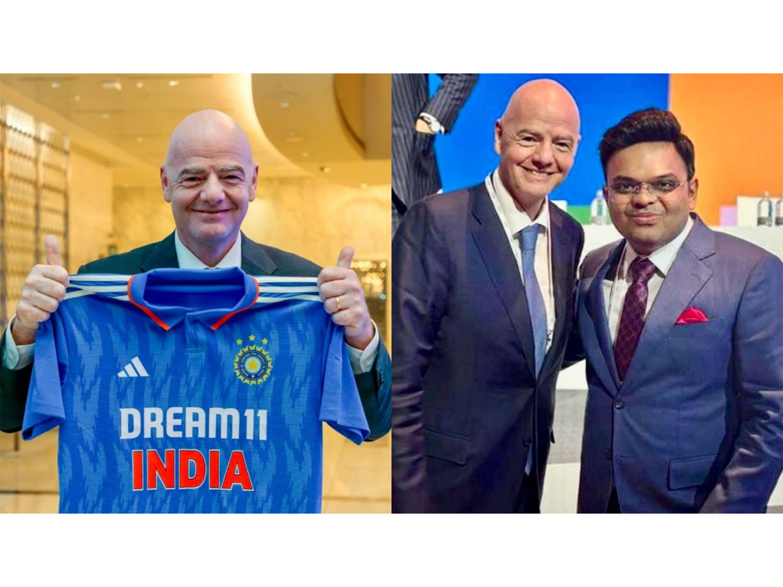 FIFA President Gianni Infantino and ICC Chairman Jay Shah (Photo: Instagram/ gianni_infantino)